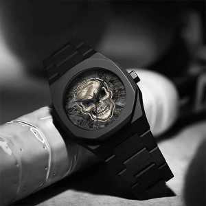 Montre Tête de Mort « L'Heure du Dernier Regard »