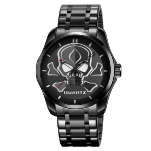 Montre Tête de Mort Pirate Couleur Noir