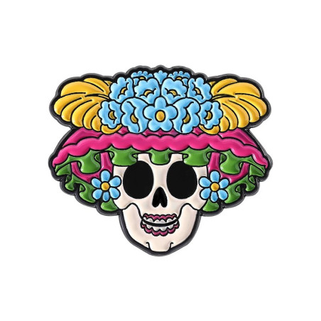 Pins Tête de Mort Mexicain “Calavera Fiesta Florale”