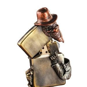 Briquet Tête de Mort Joker Gangster “As du Chaos”