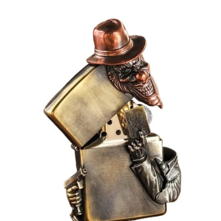 Briquet Tête de Mort Joker Gangster “As du Chaos”