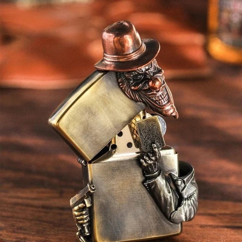 Briquet Tête de Mort Joker Gangster “As du Chaos”