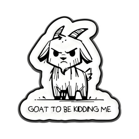 Vue generale Pins Gothique “Goat To Be Kidding Me”