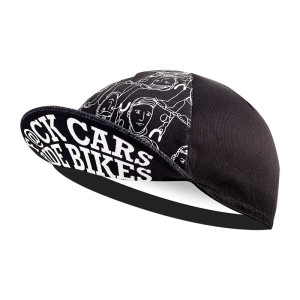 Casquette de Cyclisme Tête de Mort Crâne Metallique Fuck Cars modele 2