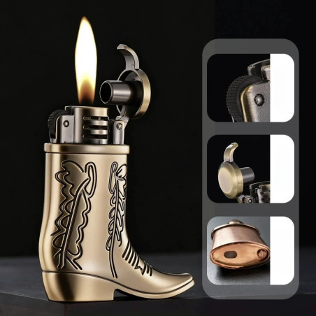 Briquet Botte Cowboy « Western Country » | Briquet Style Western Vinta