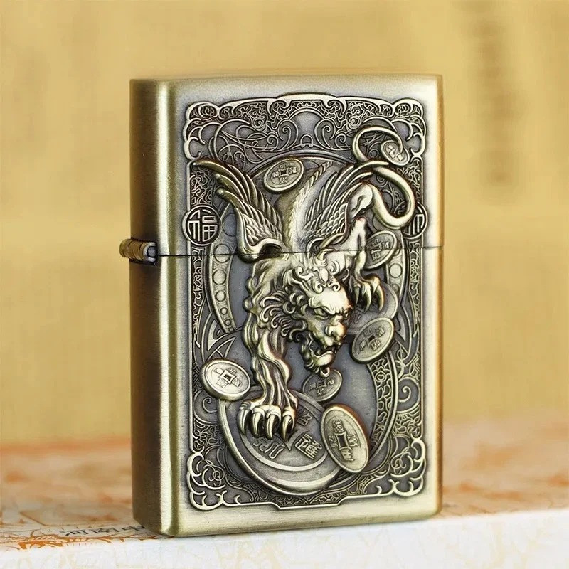 Briquet Chimère Impériale Gravure Asiatique