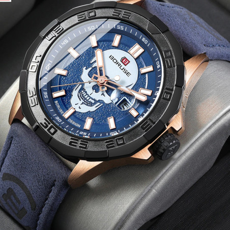 Montre Tête de Mort « Héritage des Ombres » - 2 couleurs  au choix !