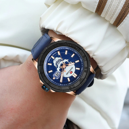 Vue portee Montre Tête de Mort « Héritage des Ombres » - 2 couleurs  au choix !
