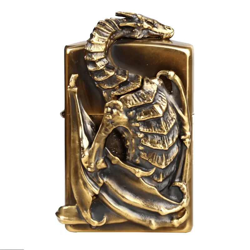 Briquet Tête de Mort Dragon Squelettique “Ossature Draconique”