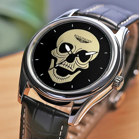 Vue detaille Montre Tête de Mort « Dernier Regard »
