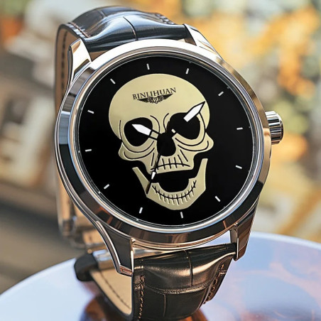 Vue de Face Montre Tête de Mort « Dernier Regard »