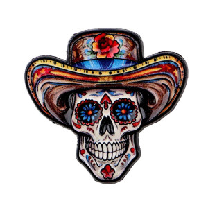 Vue generale Pins Tête de Mort Calavera Mexicaine et Sombrero de Charro