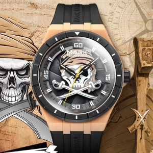 Avant Montre Montres Homme Crâne Corsaire - 2 couleurs  au choix !