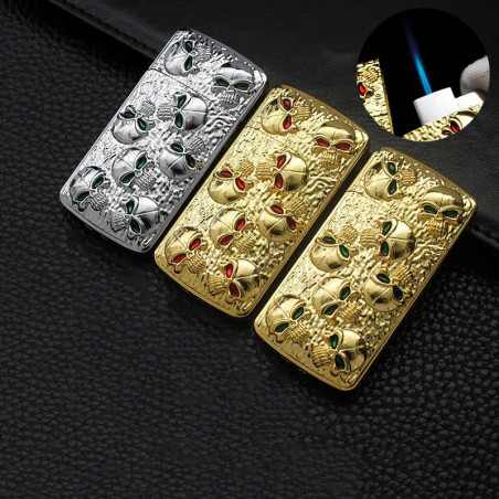Avant Briquet Tête de Mort Multi-Crânes “Regard Inhumain” - 2 couleurs au choix !