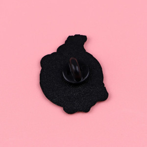Vue Arrierre Pins Rock Goth Message Pop "I'm an Adult Apparently" Rose & Bleu