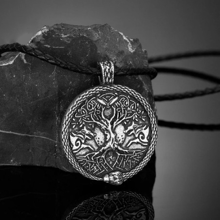 Collier Viking Arbre de Vie Yggdrasil Gardien des Mondes Modele 3