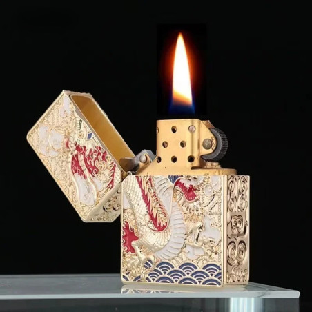 Détails du  Briquet Dragon Impérial “Souffle Céleste”