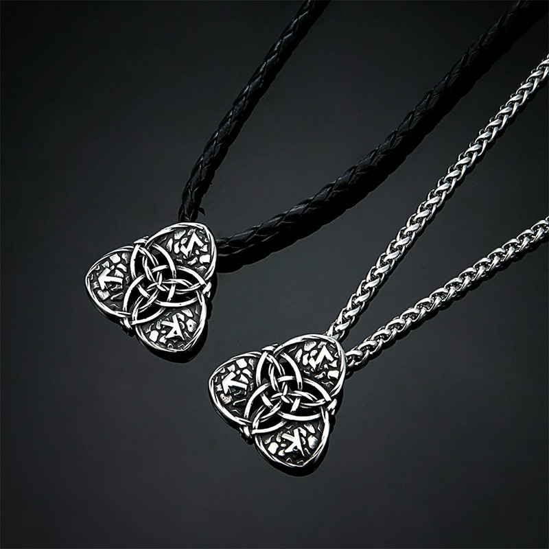 Collier Viking Triskel Runique des Trois Destins - 2 versions au choix !