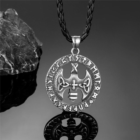 Collier Viking Hache Runique Cercle des Anciens Modele 2
