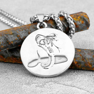 Vue Arrierre Pendentif Serpent Cobra Goth Rocck