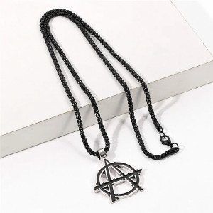 Avant Collier Symbole Anarchiste Punk