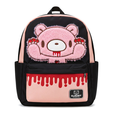 Vue generale Sac à Dos Kawaii Gothique "Ourson Saignant Rebelle"