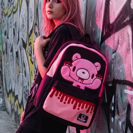 Magnifique Sac à Dos Kawaii Gothique Ourson Saignant Rebelle