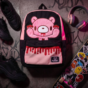 Détatils du Sac à Dos Kawaii Gothique Ourson Saignant Rebelle