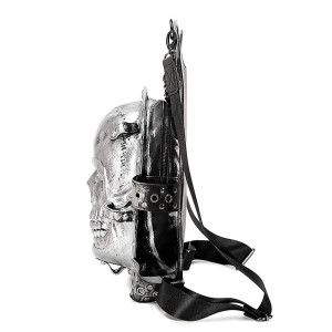 Vue Laterale Sac à Dos Tête de Mort "Armure du Crâne Impérial"