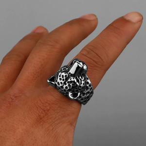 Vue portee Bague Léopard