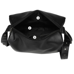 Vue detaille Sac Bandoulière Tête de Mort Gothique "Crâne Relief Obscur" - 3 couleurs au choix !