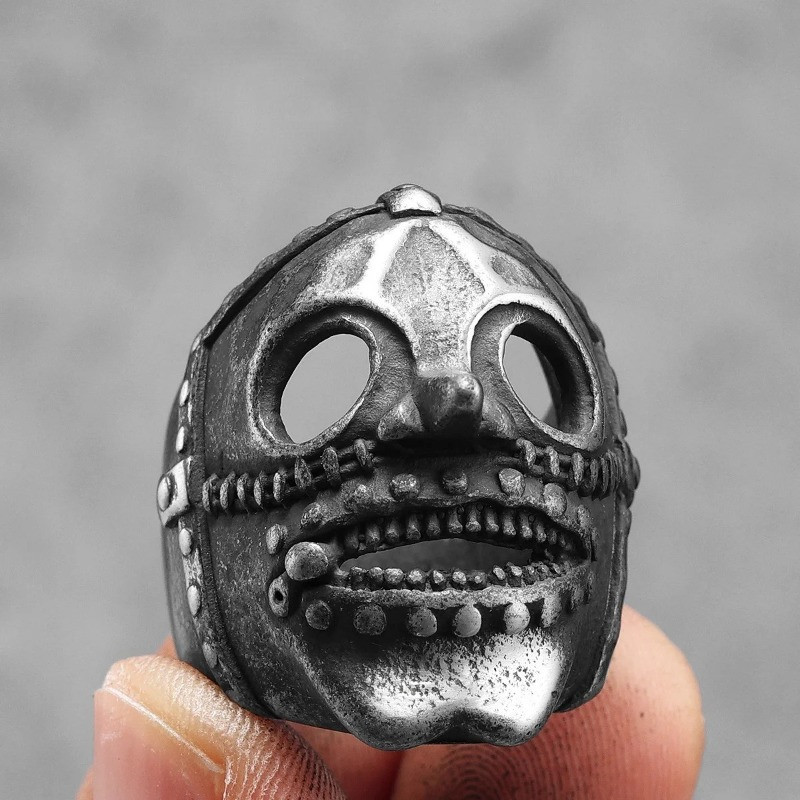 Bague Masque Tengu Gothique