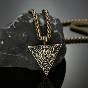 Collier Viking "Nœud d'Odin" Couleur Or