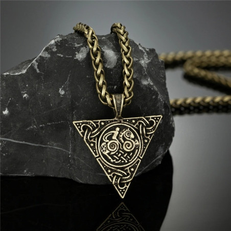 Collier Viking "Nœud d'Odin" Couleur Or