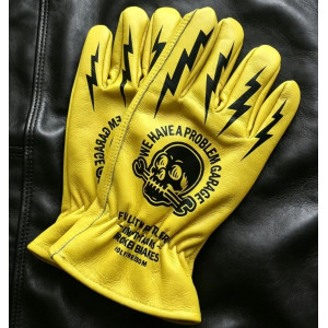 Détails Gants Tête de Mort « Haute Tension »