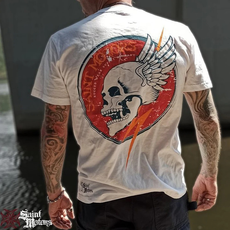 T-Shirt Tête de Mort « Le Messager Ailé »