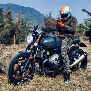 Magnifiques Gants Tête de Mort Motard « Le Bélier des Enfers »
