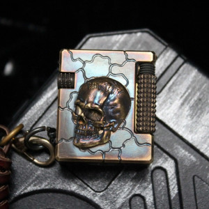 Briquet Tête de Mort Crâne “Cowboy Rebelle”