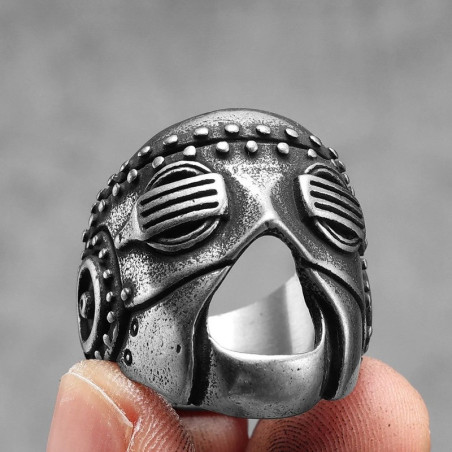 Bague Masque de Robot Steampunk