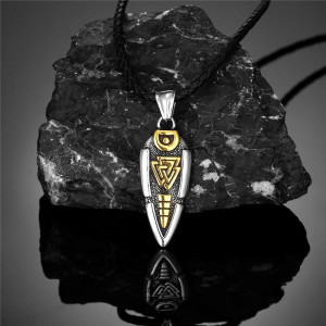 Collier Viking Valknut Doré Modele 2 Couleur Or