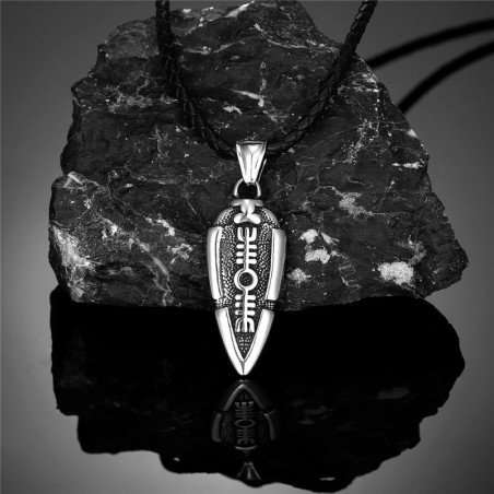 Collier Viking Valknut Doré Modele 2 Couleur argent