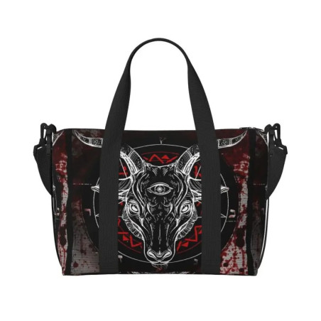 Vue generale Sac fourre-tout Gothique "Baphomet Bloodlust"