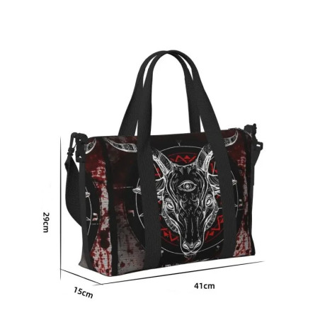 Dimensions Sac fourre-tout Gothique "Baphomet Bloodlust"