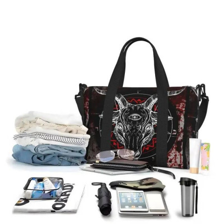 Détaisl contenu Sac fourre-tout Gothique Baphomet Bloodlust