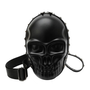 Sac Tête de Mort Skull Rigide "Le visage de l'insoumission" Couleur Noir