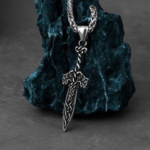 Vue generale Collier Viking Dague Celtique