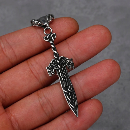 Avant Collier Viking Dague Celtique