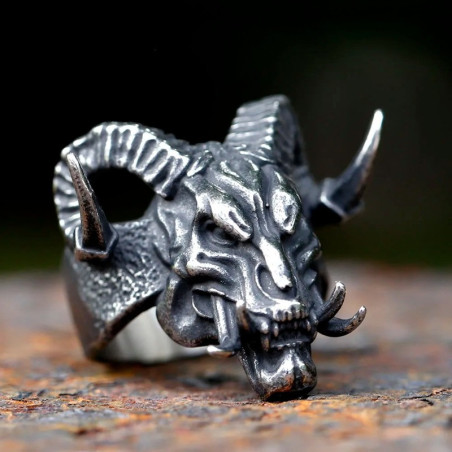 Bague Tête de Mort "Démon Infernal"
