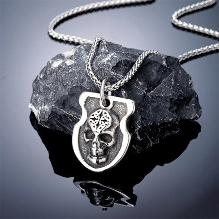 Collier Tête de Mort « Le Blason des Ombres »