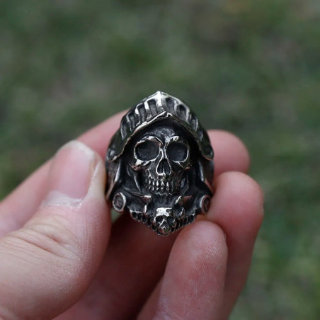 Bague Tête de Mort "Chevalier Maudit"